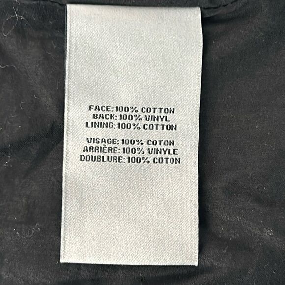 ZAC POSEN Women's Black Hooded Perforated Trench Coat Zip Front size L - Picture 15 of 15